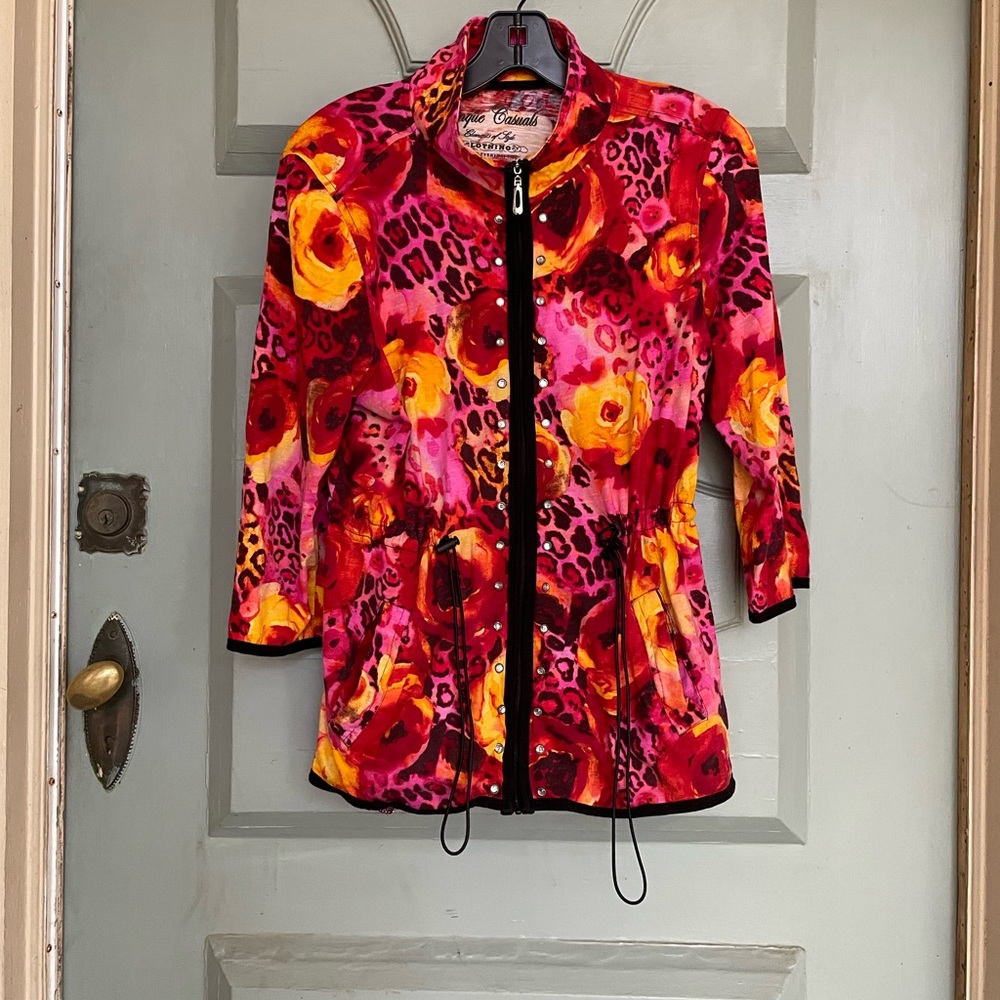 ONQUE CASUALS colorful light jacket Size Large